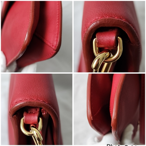 Auth Dolce&Gabbana Miss Linda Red Shoulder/Cluth Bag - Picture 12 of 12